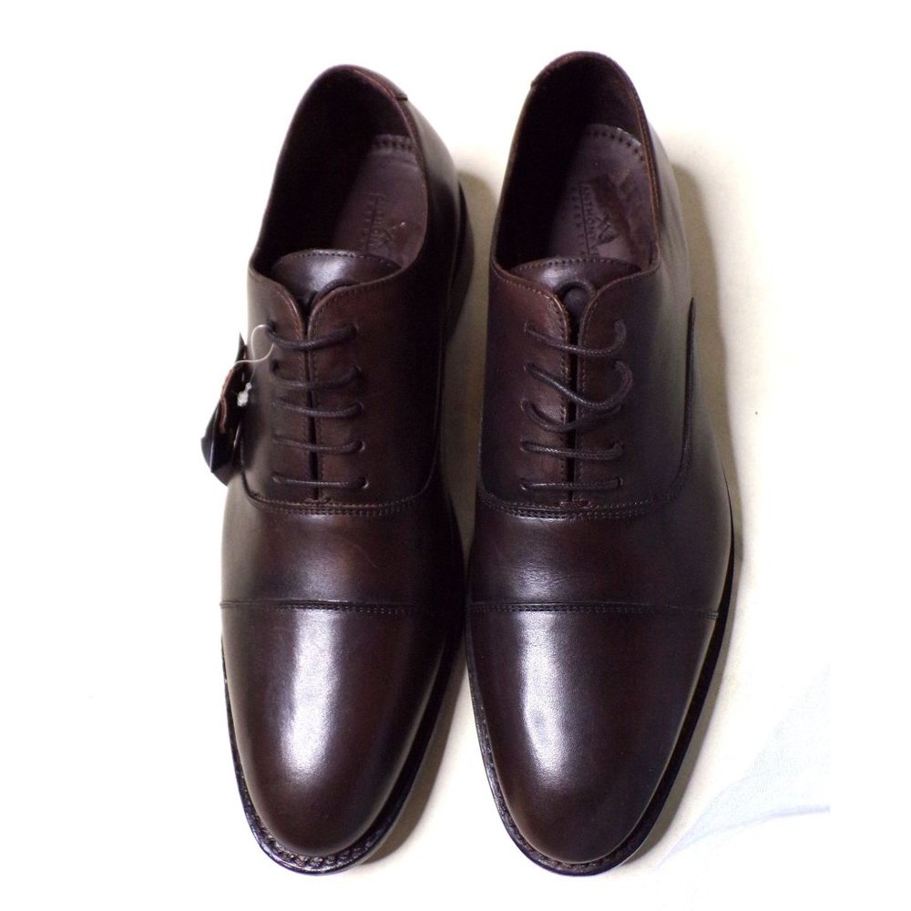 🆕 ANTHONY VEER Mens Essentials Clinton Welted Oxford Shoes Leather 12 Espresso - Picture 8 of 12